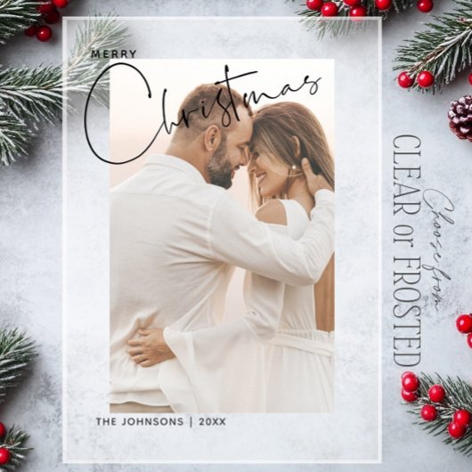 メリークリスマスハンドレット2フォトファーストクリスマス アクリル招待状