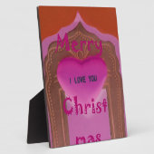 メリークリスマスハート フォトプラーク (側面)