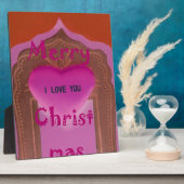 メリークリスマスハート フォトプラーク (側面)