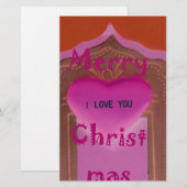 メリークリスマスハート 便箋 (正面/裏面)