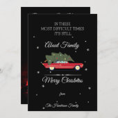 メリークリスマスハードタイムズファミリーツリーカー シーズンカード (正面/裏面)