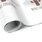 メリークリスマスバイクもしくは自転車に乗る人サンタ ラッピングペーパー (ロールコーナー)