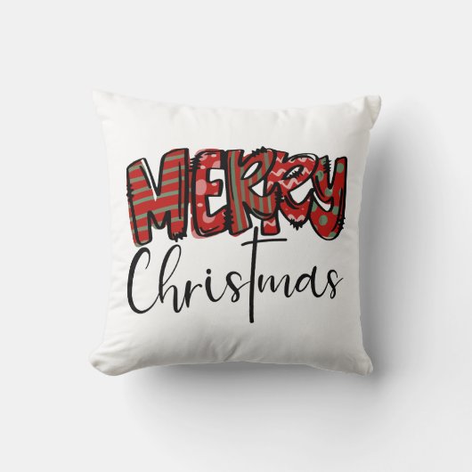 メリークリスマスバイブマクリスチャン十字女 クッション (正面)