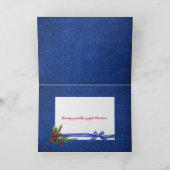 メリークリスマスバウon blue Holiday Card シーズンカード (内部)