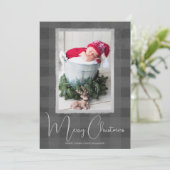 メリークリスマスバッファローチェック写真 シーズンカード (スタンド正面)