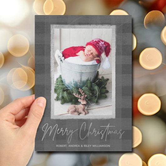 メリークリスマスバッファローチェック写真 シーズンカード