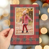 メリークリスマスバッファローチェック写真 シーズンカード