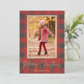 メリークリスマスバッファローチェック写真 シーズンカード (スタンド正面)