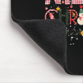 メリークリスマスバッファロープレイドレッドサンタファミリーXma マウスパッド (コーナー)