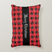 メリークリスマスバッファロープレイド アクセントクッション (正面(垂直))