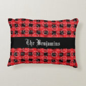 メリークリスマスバッファロープレイド アクセントクッション (裏面)