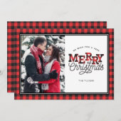 メリークリスマスバッファロープレイ縁どドフォトカード シーズンカード (正面/裏面)