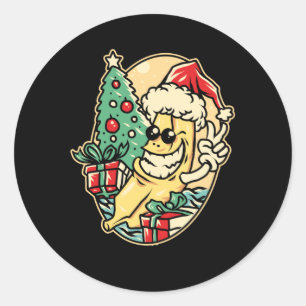 メリークリスマスバナナ ラウンドシール