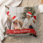 メリークリスマスバナーカスタムの写真 クッション (ブランケット)