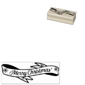 メリークリスマスバナーゴム印 ラバースタンプ (押印)