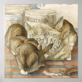 メリークリスマスバニーウサギ ポスター