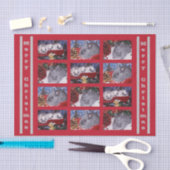 メリークリスマスバニーウサギ 薄葉紙 (クラフト)