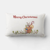 メリークリスマスバニー冬場 ランバークッション (裏面)