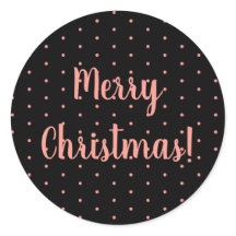 メリークリスマスバラ金ゴールドとブラック水玉模様