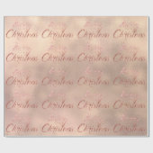 メリークリスマスバラ金ゴールドアイボリーバーラップコテージ ラッピングペーパー (フラット)