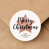 メリークリスマスバラ金ゴールドスター ラウンドシール