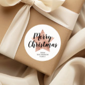 メリークリスマスバラ金ゴールドスター ラウンドシール