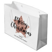 メリークリスマスバラ金ゴールドスター ラージペーパーバッグ (裏面アングル)