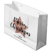 メリークリスマスバラ金ゴールドスター ラージペーパーバッグ (正面アングル)