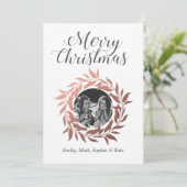 メリークリスマスバラ金ゴールドリース写真 シーズンカード (スタンド正面)