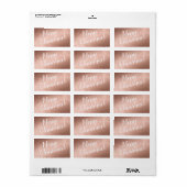 メリークリスマスバラ金ゴールド ミニマル ラベル (フルシート)