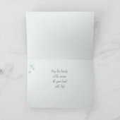 メリークリスマスバードハウスカード シーズンカード (内部)