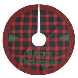 メリークリスマスバーラップ\ツリースカートつや消しポリエスト ブラッシュドポリエステルツリースカート