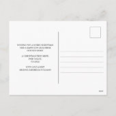 メリークリスマスパインとヒイラギの木が動く シーズンポストカード (裏面)