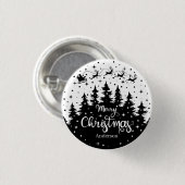 メリークリスマスパインサンタクローストナディースリー 缶バッジ (正面&裏面)