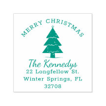 メリークリスマスパインツリーネーム差出人住所