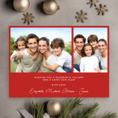 メリークリスマスパインツリー水彩写真 シーズンカード