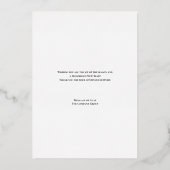 メリークリスマスパイン会社のロゴブルー金ゴールド 箔シーズンカード (裏面)