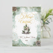 メリークリスマスパイン植物学 カード (スタンド正面)