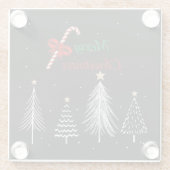 メリークリスマスパイン ガラスコースター (裏面)