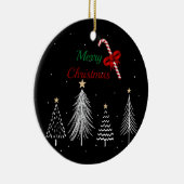 メリークリスマスパイン セラミックオーナメント (右)