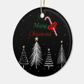 メリークリスマスパイン セラミックオーナメント (左)