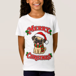 メリークリスマスパグ Tシャツ