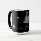 メリークリスマスパステルがクリスマスツリーに点灯 モーフィングマグカップ (正面左)