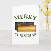 メリークリスマスパスレスプエルトリカバナナケーキ カード (黄色い花)