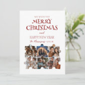 メリークリスマスパズルカスタムコラージュ写真 シーズンカード (スタンド正面)