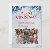 メリークリスマスパズルカスタムコラージュ写真 シーズンカード (正面)