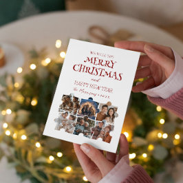 メリークリスマスパズルカスタムコラージュ写真 シーズンカード