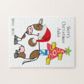 メリークリスマスパズルクリスマスカチーズ ジグソーパズル (横)