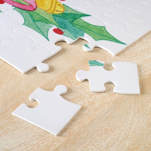 メリークリスマスパズルクリスマス小妖精や小人ポッサムフローラ ジグソーパズル (側面)