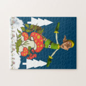 メリークリスマスパズルクリスマス小妖精や小人ABC ジグソーパズル (横)